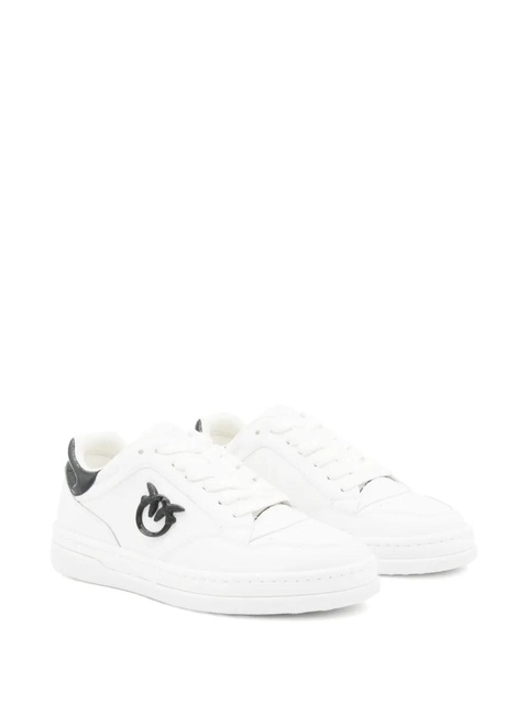 PINKO logo-plaque leather sneakers - White - zdjęcie produktu nr 1