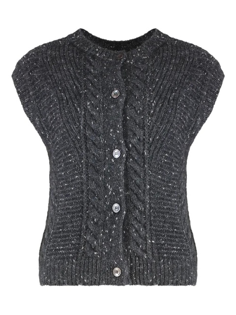 Max Mara Taffy buttoned vest - Grey - zdjęcie produktu nr 1