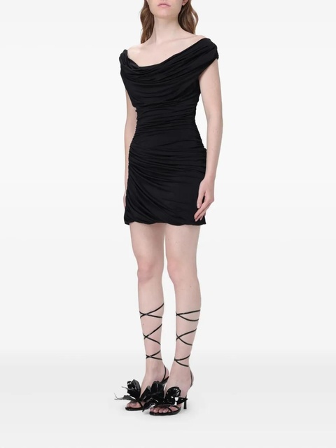 Magda Butrym cowl-neck draped mini dress - Black - zdjęcie produktu nr 2