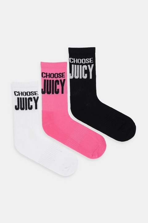 Juicy Couture skarpetki 3-pack kolor różowy JCAXS125707 - zdjęcie produktu nr 1