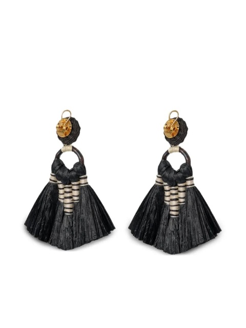Johanna Ortiz Eternal Existence tassel earrings - Black - zdjęcie produktu nr 2