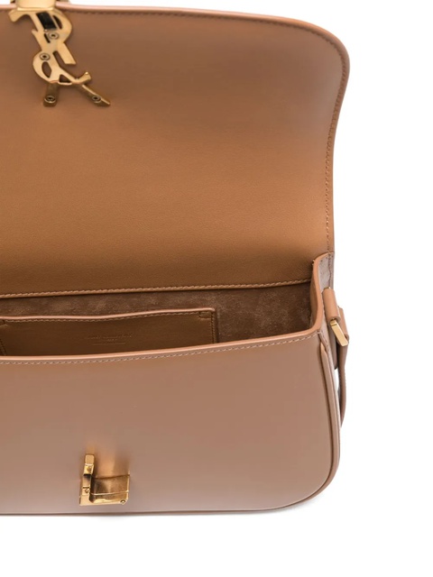 Saint Laurent medium Solferino logo-plaque foldover shoulder bag - Brown - zdjęcie produktu nr 2