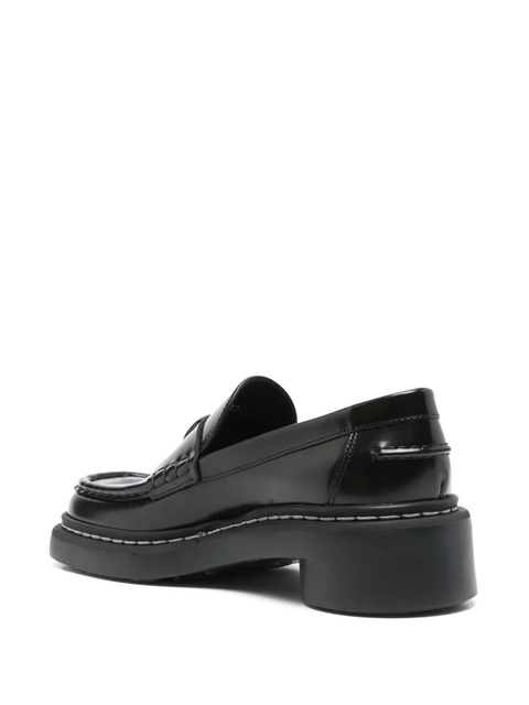 Marine Serre 50mm leather loafers - Black - zdjęcie produktu nr 2