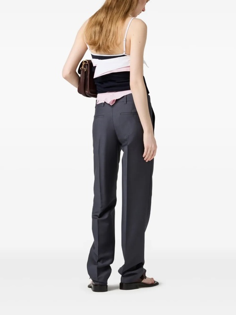 Miu Miu pressed-crease trousers - Grey - zdjęcie produktu nr 2