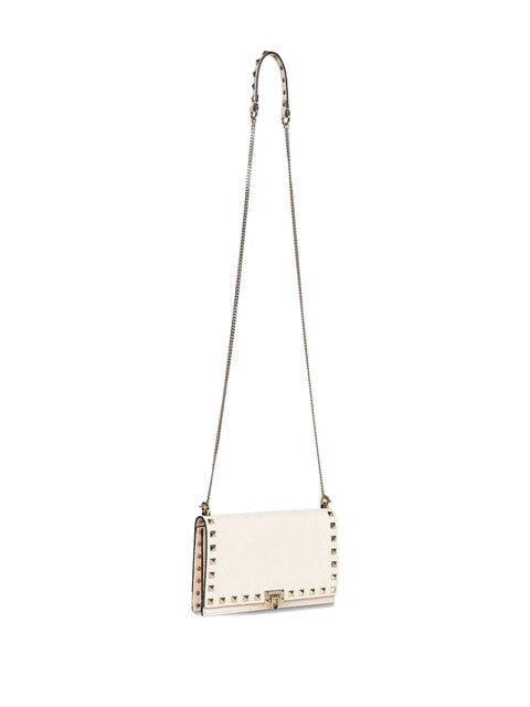Valentino Garavani mini Rockstud chain-strap cross body bag - Neutrals - zdjęcie produktu nr 2