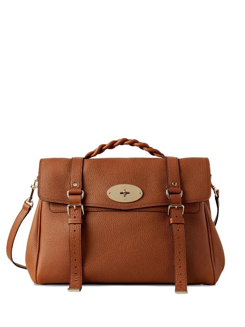 Mulberry large Alexa braided-handle satchel bag - Brown - zdjęcie produktu nr 1