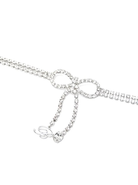 Blumarine crystal-embellished belt - Grey - zdjęcie produktu nr 2