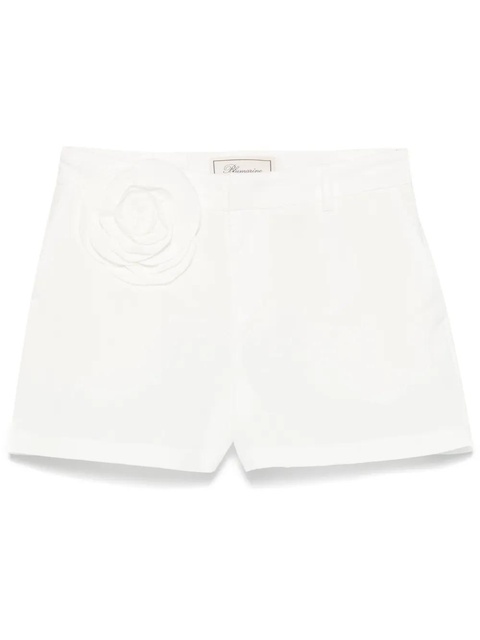 Blumarine floral-appliqué shorts - White - zdjęcie produktu nr 1