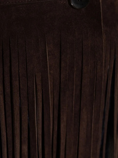ETRO fringe-detail suede jacket - Brown - zdjęcie produktu nr 2