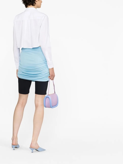 Tory Burch ruched high-waist skirt - Blue - zdjęcie produktu nr 2