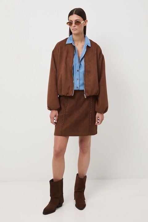 Medicine koszula damska kolor niebieski relaxed z kołnierzykiem klasycznym - zdjęcie produktu nr 1