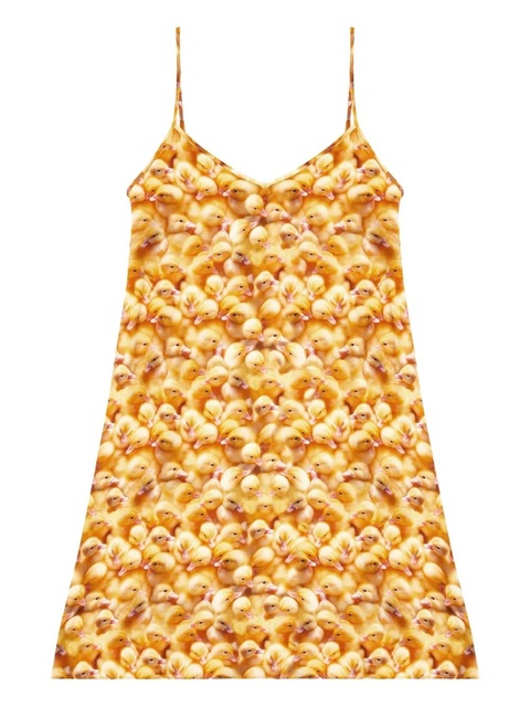 Diesel D-Ulcet print midi dress - Yellow - zdjęcie produktu nr 1