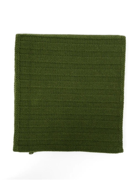 MM6 Maison Margiela logo-print knitted scarf - Green - zdjęcie produktu nr 2