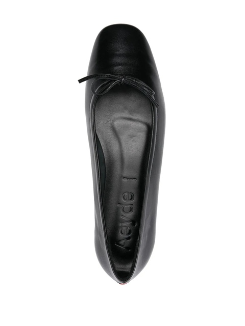 Aeyde Delfina leather ballerina shoes - Black - zdjęcie produktu nr 2