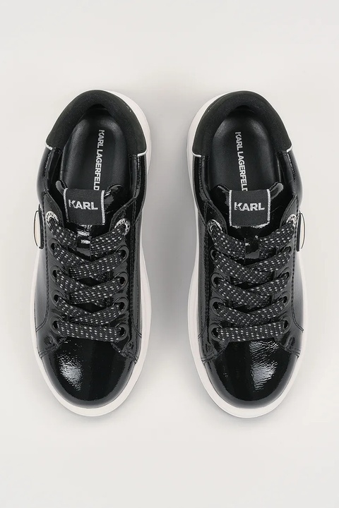Karl Lagerfeld sneakersy skórzane KAPRI LUG damskie kolor czarny KL67531 - zdjęcie produktu nr 2