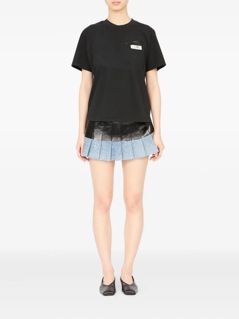 MM6 Maison Margiela logo cotton T-shirt - Black - zdjęcie produktu nr 2