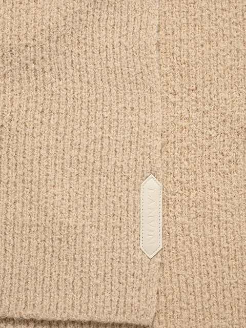 Lanvin ribbed scarf - Neutrals - zdjęcie produktu nr 2