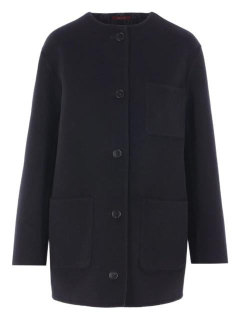 Gucci gg motif patch-pocket coat - Black - zdjęcie produktu nr 1