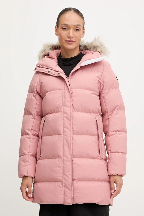 Helly Hansen kurtka damska kolor pomarańczowy zimowa - zdjęcie produktu nr 1