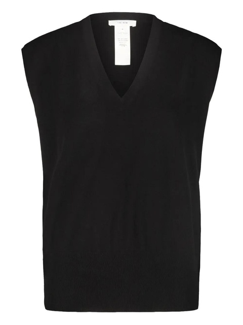 The Row Levi V-neck top - Black - zdjęcie produktu nr 2