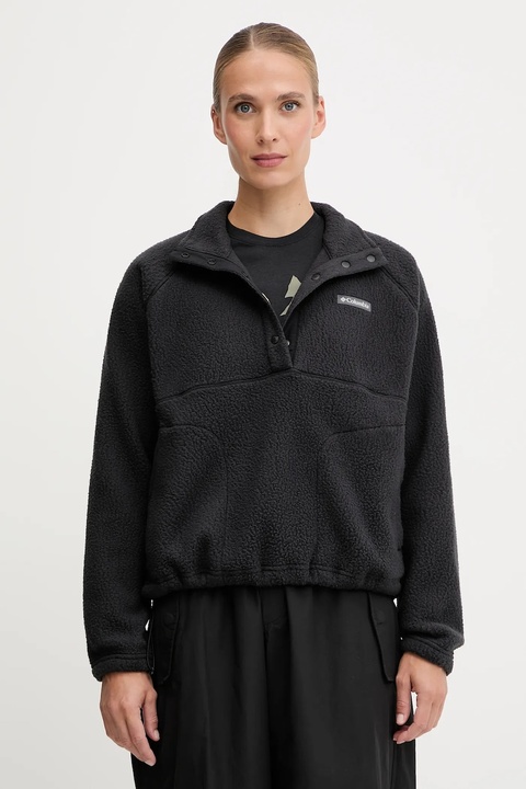 Columbia bluza polarowa Jasper damska kolor czarny gładka 2142381 - zdjęcie produktu nr 1