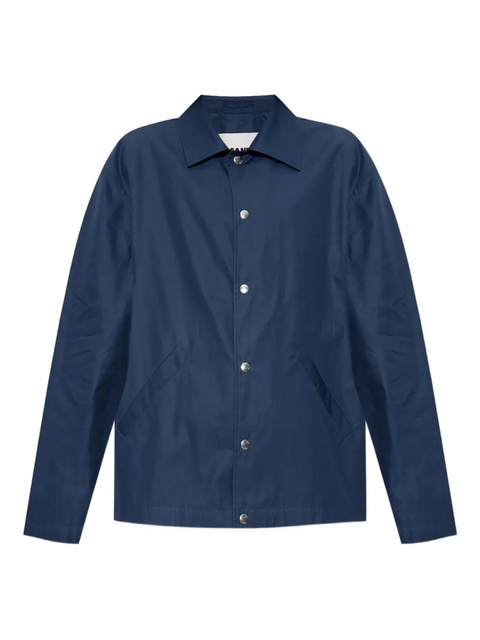 Jil Sander press-stud shirt jacket - Blue - zdjęcie produktu nr 1
