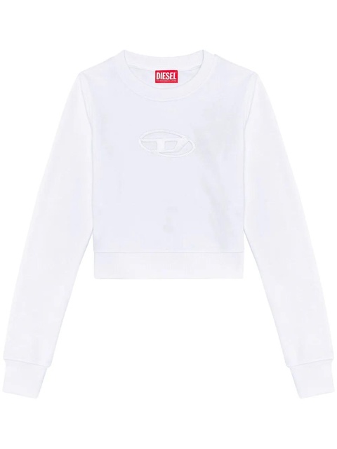 Diesel F-Slimmy-Od cropped sweatshirt - White - zdjęcie produktu nr 1