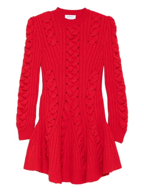 Alexander McQueen cable-knit mini dress - Red - zdjęcie produktu nr 1