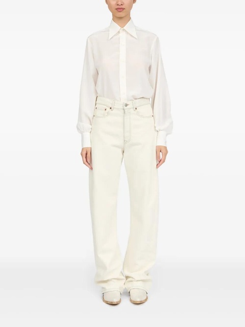 MM6 Maison Margiela five-pockets jeans - White - zdjęcie produktu nr 2