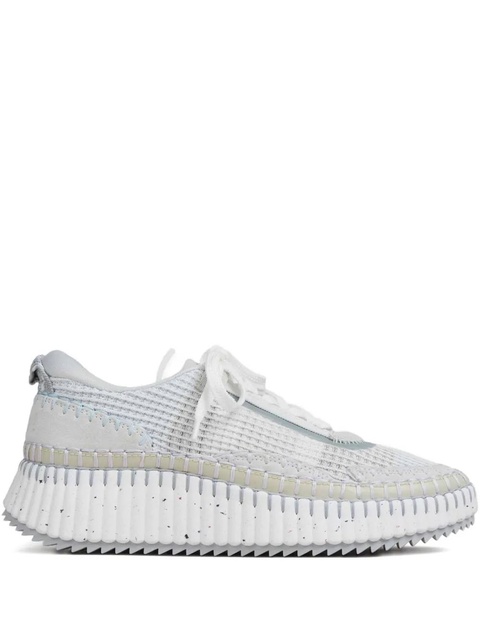 Chloé Nama mesh-panelled sneakers - Grey - zdjęcie produktu nr 1