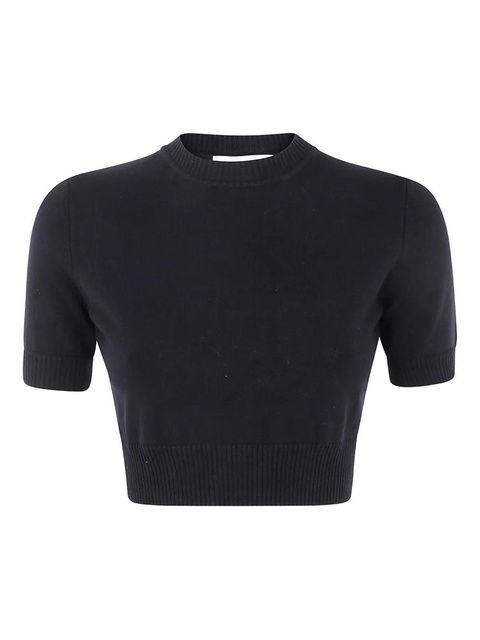 Sportmax short-sleeve crop top - Black - zdjęcie produktu nr 2