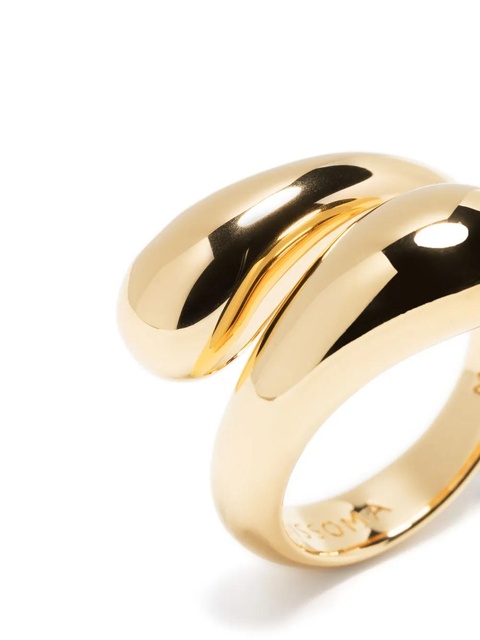 Missoma Savi crossover band ring - Gold - zdjęcie produktu nr 1