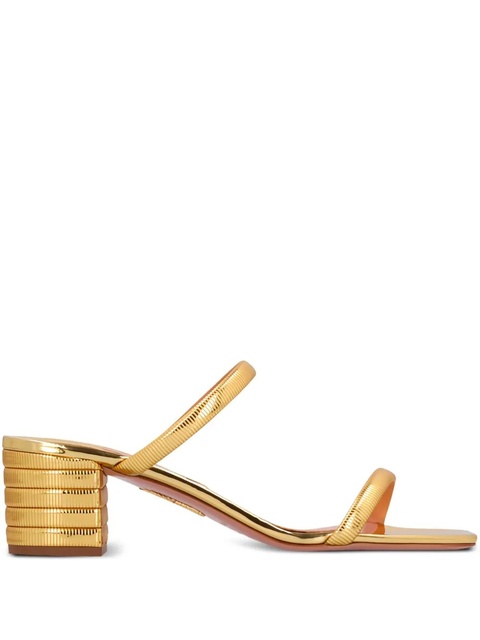 Aquazzura 50mm Riviera sandals - Gold - zdjęcie produktu nr 1