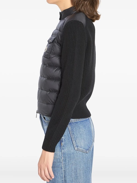 Moncler padded wool-blend puffer jacket - Black - zdjęcie produktu nr 2