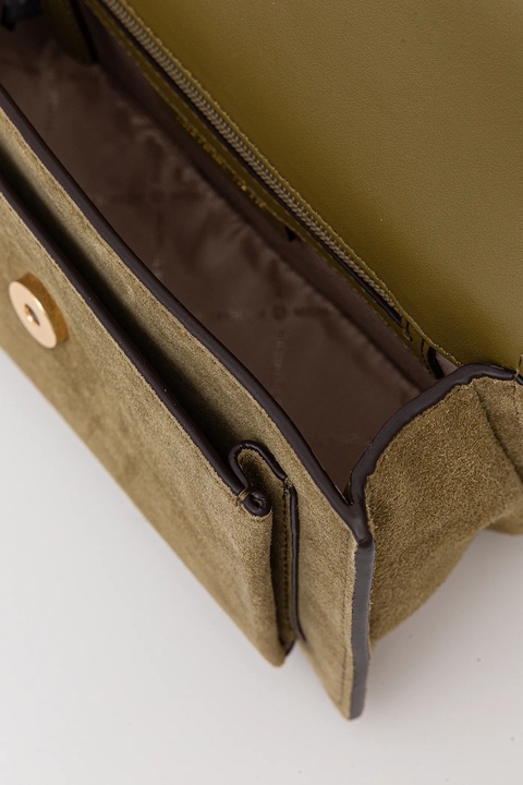 MICHAEL Michael Kors torebka zamszowa kolor zielony 30F5GC7L3S - zdjęcie produktu nr 2
