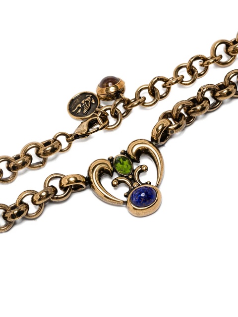 ETRO chain-link heart-pendant necklace - Gold - zdjęcie produktu nr 1