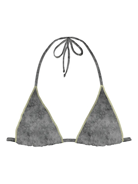 MC2 Saint Barth triangle-trim bikini bra - Grey - zdjęcie produktu nr 1