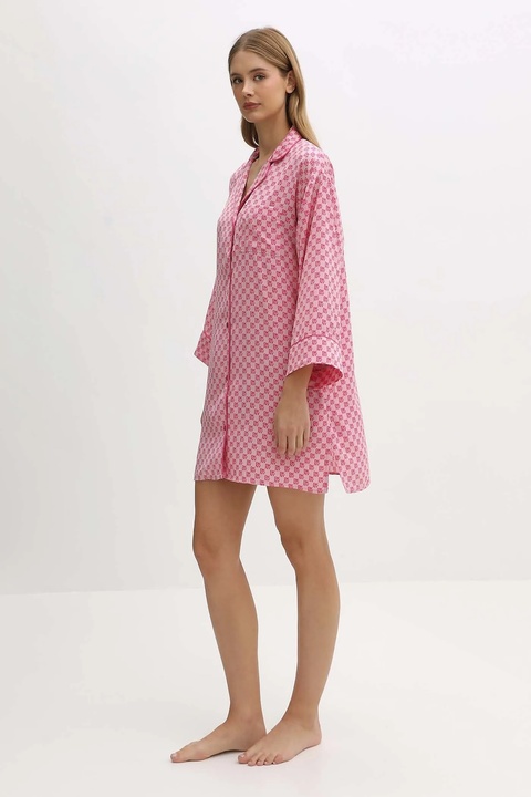 Dkny koszula nocna damska kolor różowy YI30061 - zdjęcie produktu nr 2