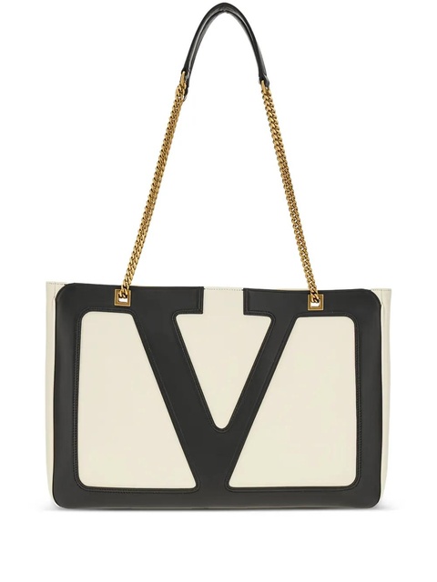 Valentino Garavani medium Viva Superstar leather tote bag - Neutrals - zdjęcie produktu nr 1