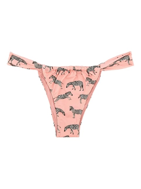 MC2 Saint Barth zebra-print bikini bottom - Pink - zdjęcie produktu nr 2