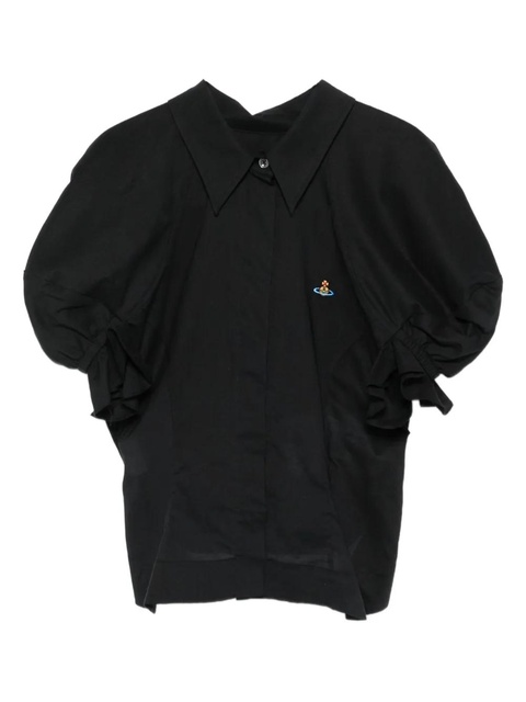 Vivienne Westwood Gexy puff-sleeve button shirt - Black - zdjęcie produktu nr 1