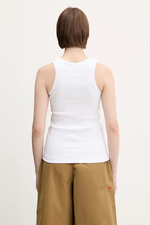 Fiorucci top bawełniany Angel Patch Ribbed Tank kolor biały W02SPTTA324CJ01WH01 - zdjęcie produktu nr 1