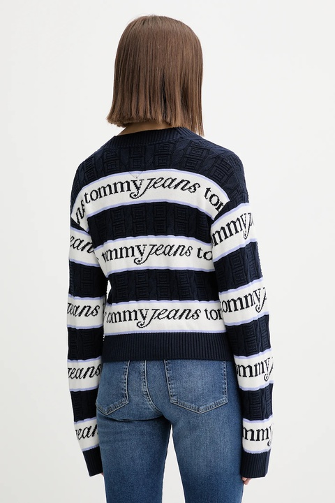 Tommy Jeans sweter bawełniany damski kolor granatowy DW0DW21682 - zdjęcie produktu nr 2