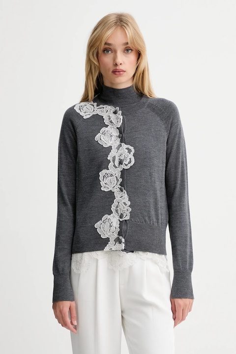 Blugirl Blumarine kombinezon polarowy dziecięcy damski kolor szary lekki RF5222.MA82O - zdjęcie produktu nr 1