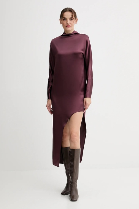 ISABELLE BLANCHE sukienka kolor bordowy mini prosta IS25FW-A064-T008 - zdjęcie produktu nr 1