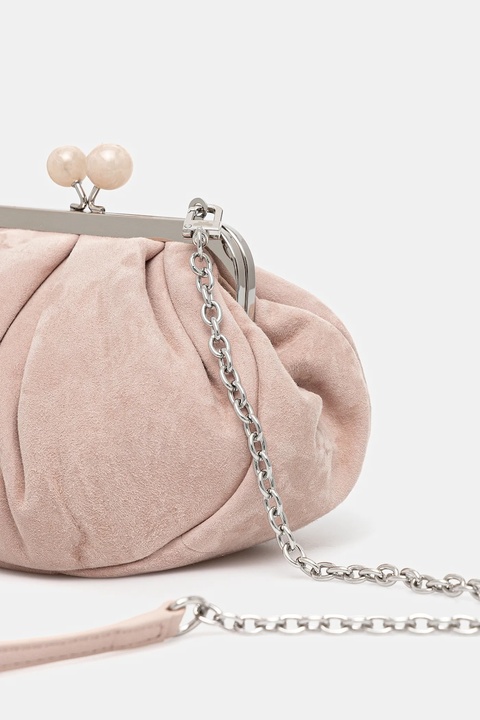 Weekend Max Mara kopertówka skórzana VALOIS kolor różowy 2525516164600 - zdjęcie produktu nr 2