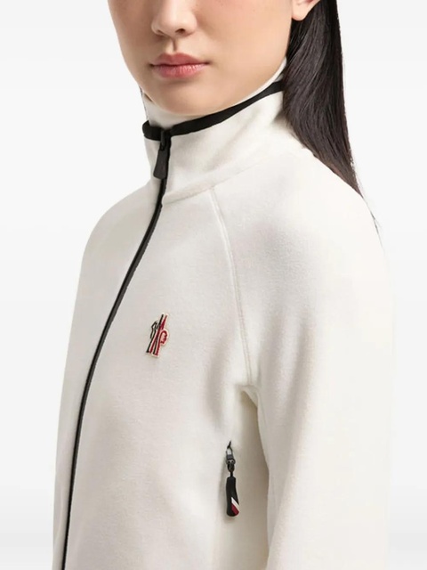 Moncler zip-fastening turtleneck sweater - White - zdjęcie produktu nr 2