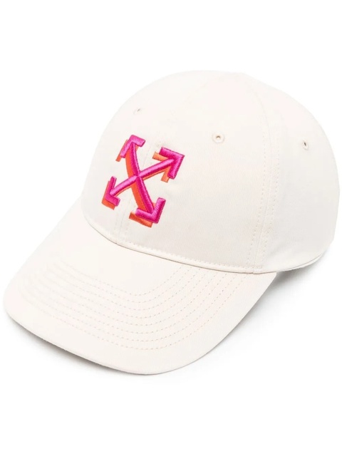 Off-White embroidered-logo baseball cap - WHITE FUCHSIA - zdjęcie produktu nr 1