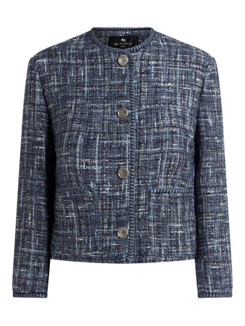 ETRO logo-button jacket - Blue - zdjęcie produktu nr 1