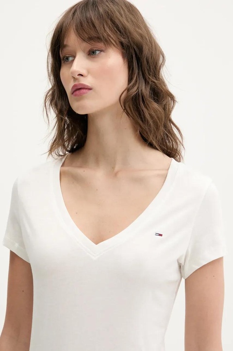 Tommy Jeans t-shirt bawełniany 2-pack damski kolor granatowy DW0DW21367 - zdjęcie produktu nr 2